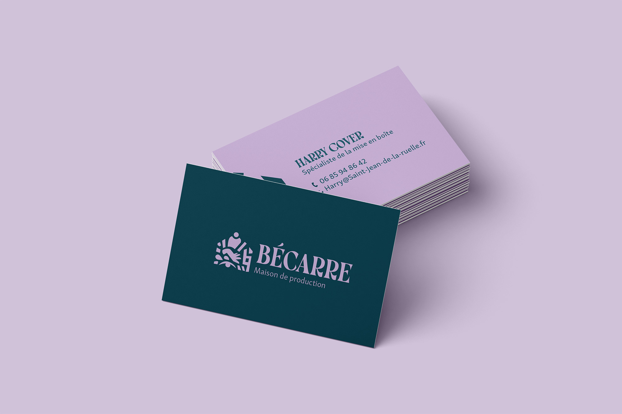 Carte de visite de Beccare à Orléans