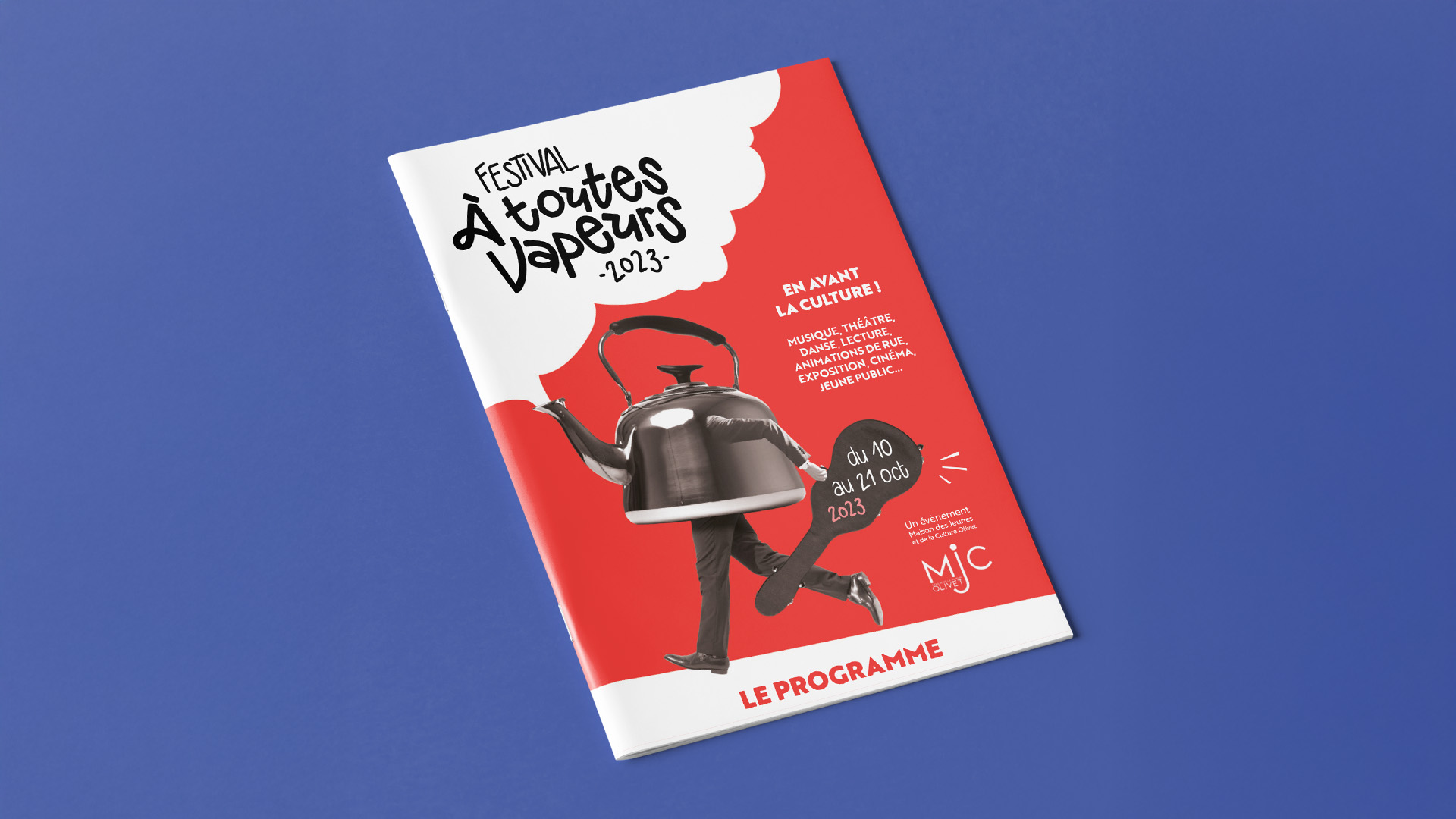 Brochure du festival à toutes vapeurs à Orléans