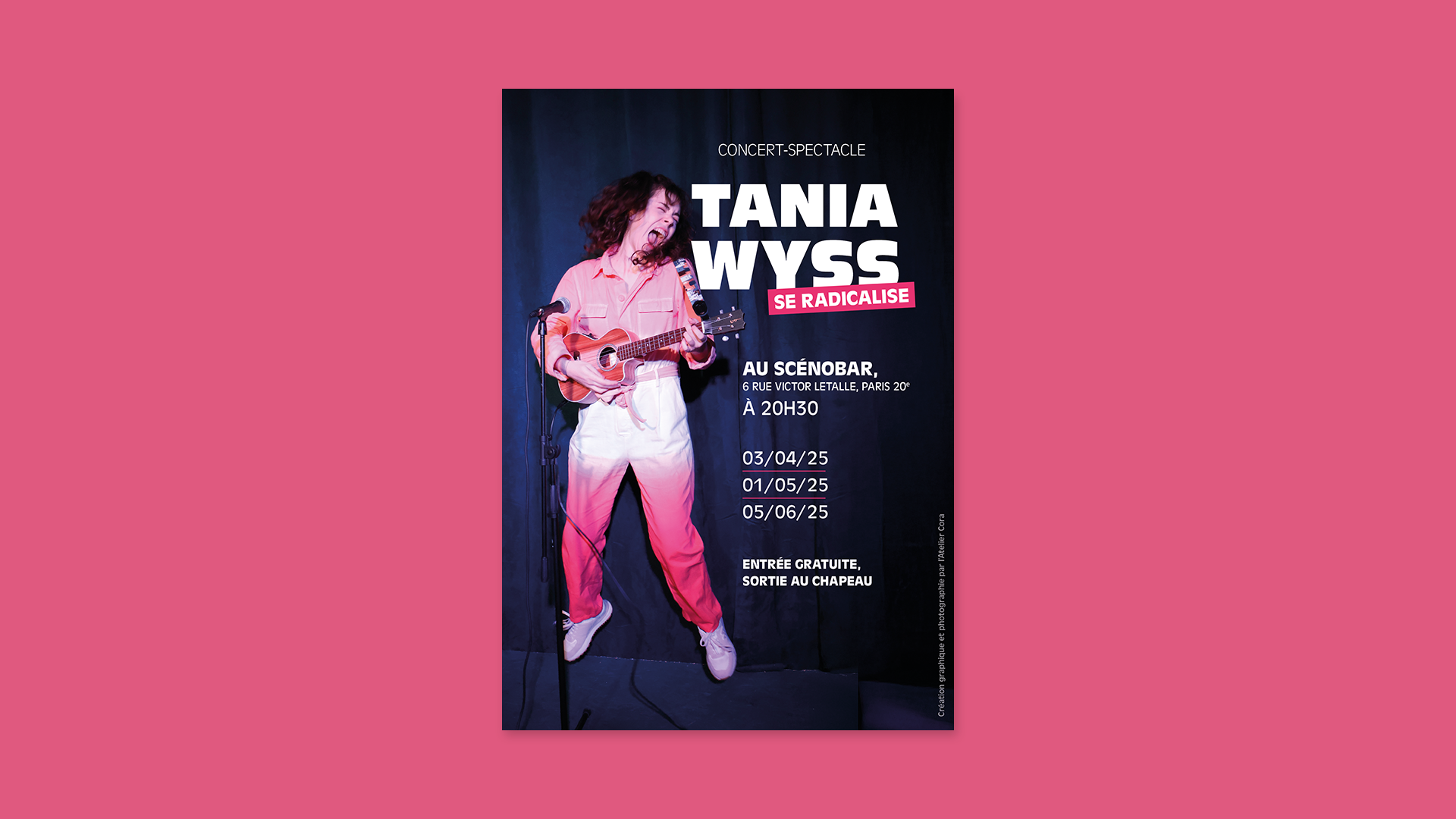 Affiche pour le concert de Tania Wyss à Paris