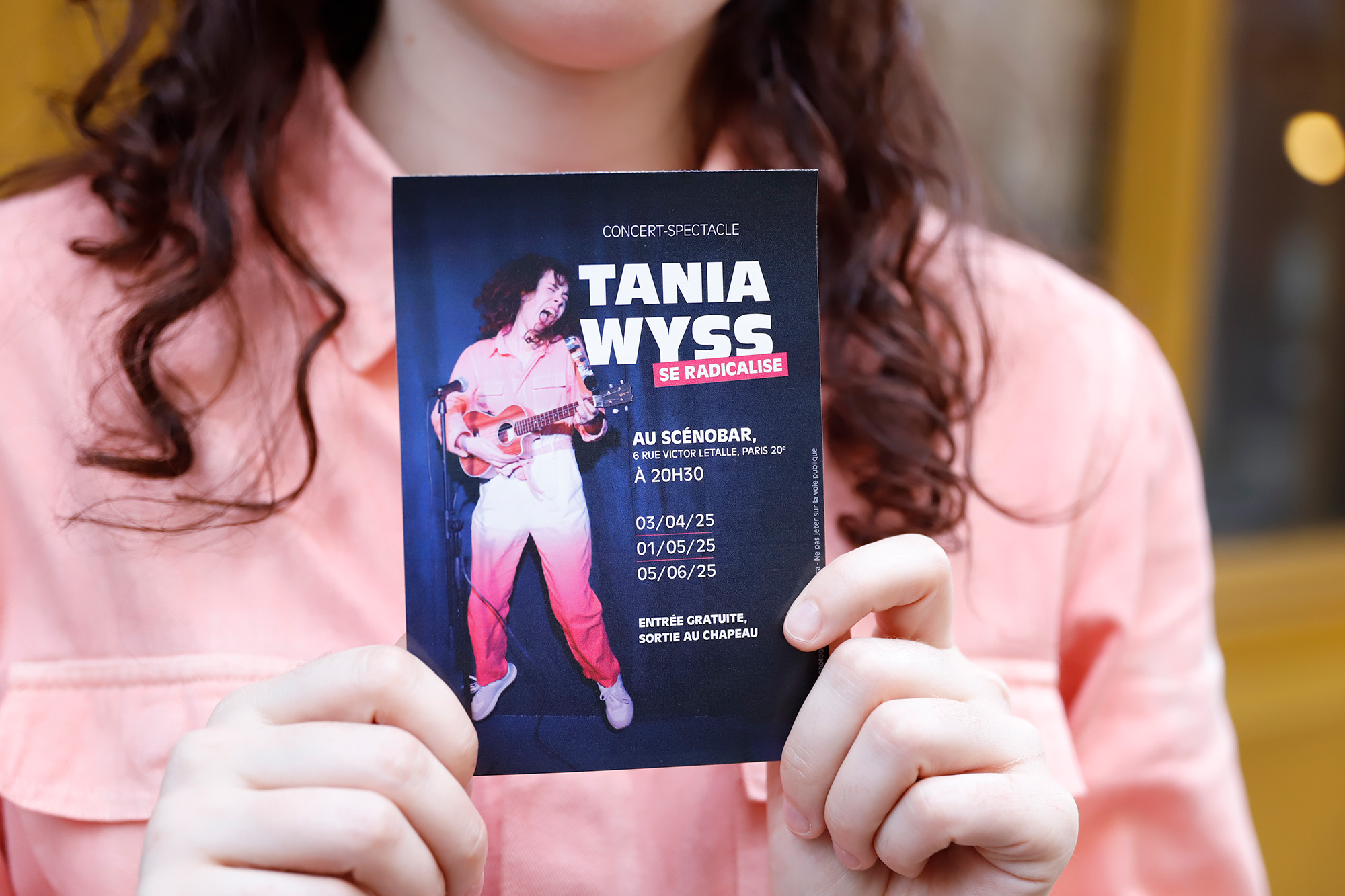 Flyer du concert de Tania Wyss à Paris
