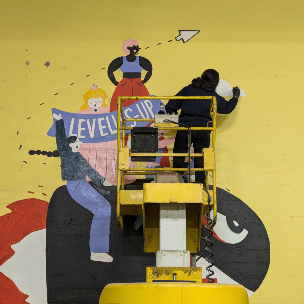 Réalisation d'une fresque pour Matricule Bis