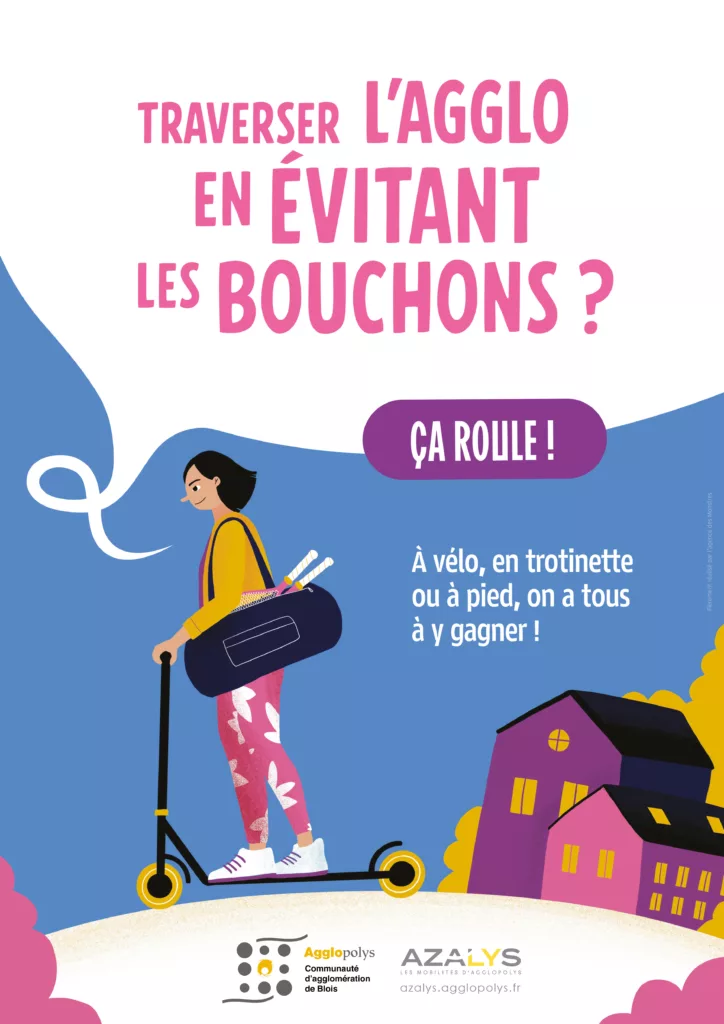 Publicité pour la marche à pieds